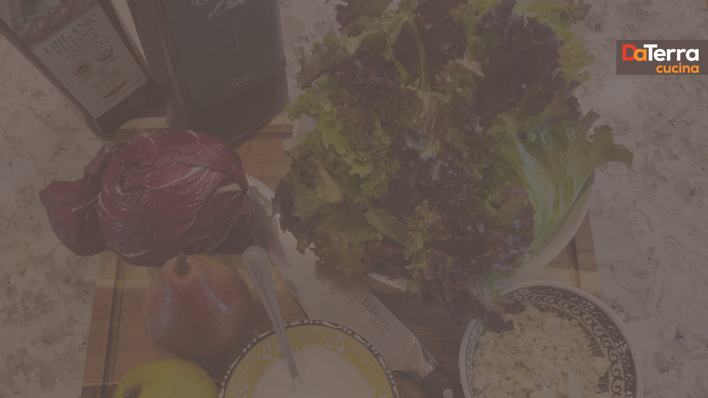 Grilled Radicchio, Pear & Blue Cheese Salad | DaTerra Cucina