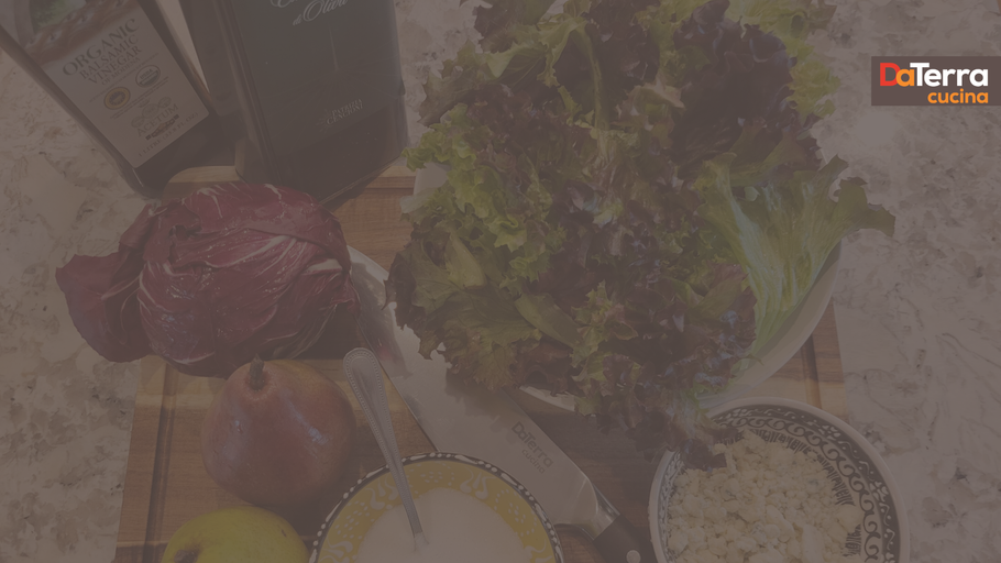 Grilled Radicchio, Pear & Blue Cheese Salad | DaTerra Cucina