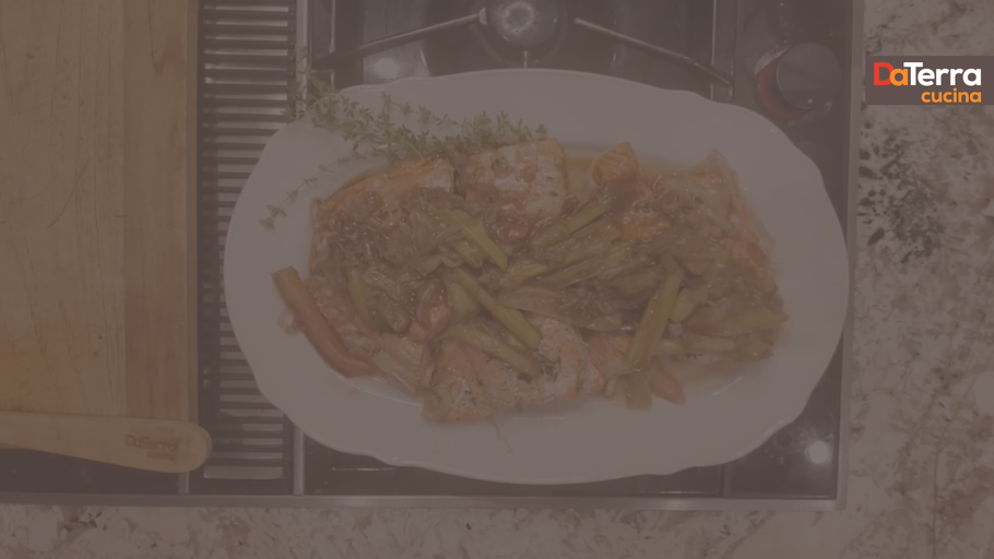 Braised Salmon and Rhubarb | DaTerra Cucina