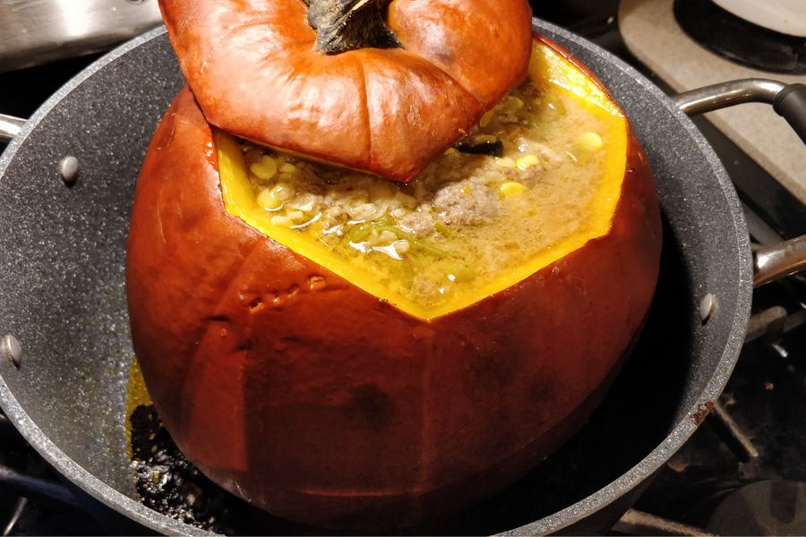 Dinner in a Pumpkin