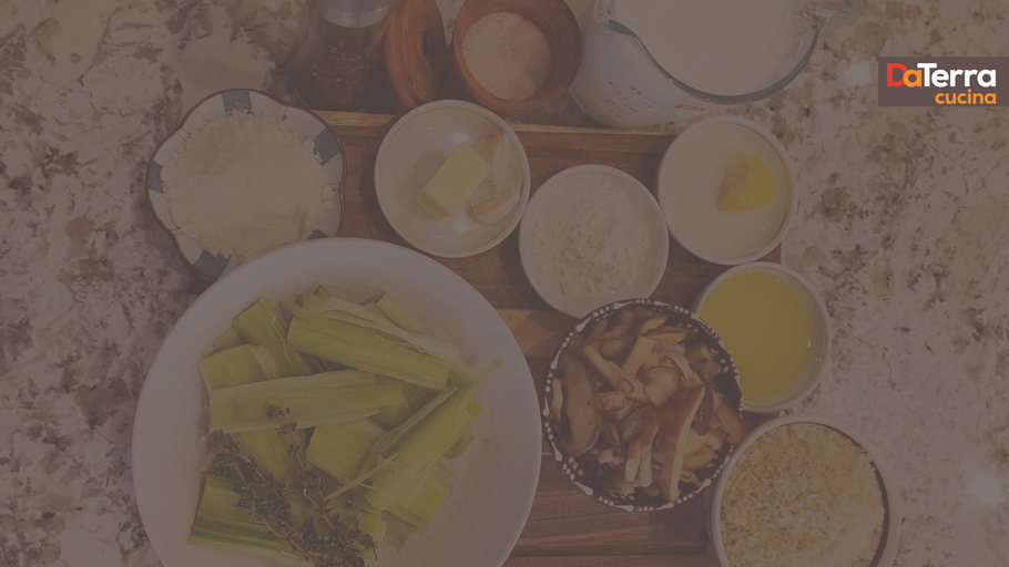 Spring Leek & Shiitake Mushroom Gratin | DaTerra Cucina