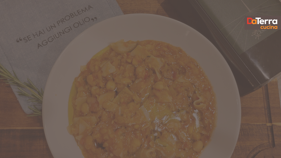 Pasta e Ceci with Garbanzo Beans and Egg Sheet Pasta | DaTerra Cucina