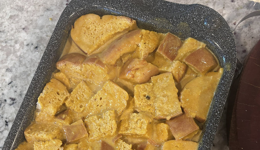 Pumpkin Challah Bread Pudding