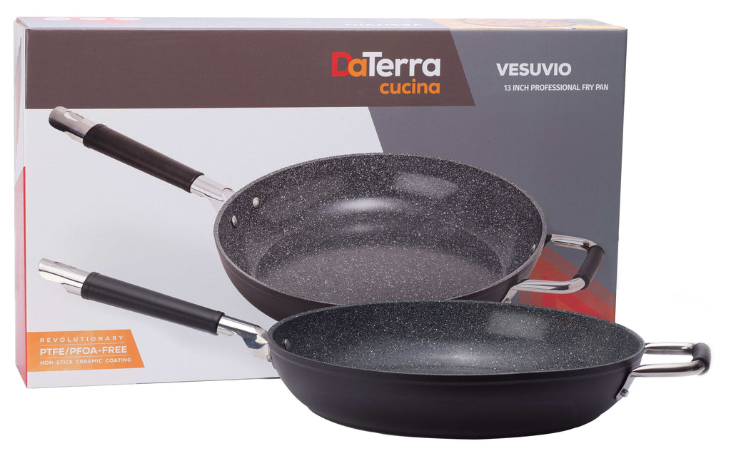 13” Nonstick Frying Pan with Helper Handle | Made in Italy
