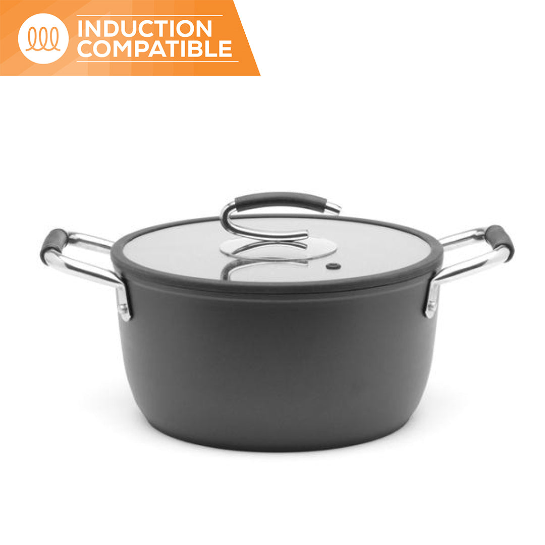 5 Qt Induction Compatible Dutch Oven + Glass Lid