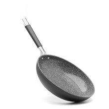 Nonstick ceramic frying pan, side view