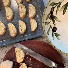 Italian Biscotti on Cookie Sheets