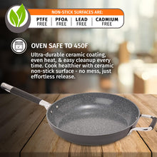 13” Nonstick Frying Pan with Helper Handle | Made in Italy