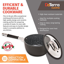 2.6 Qt Nonstick Saucepan w/Lid | Made in Italy | Induction