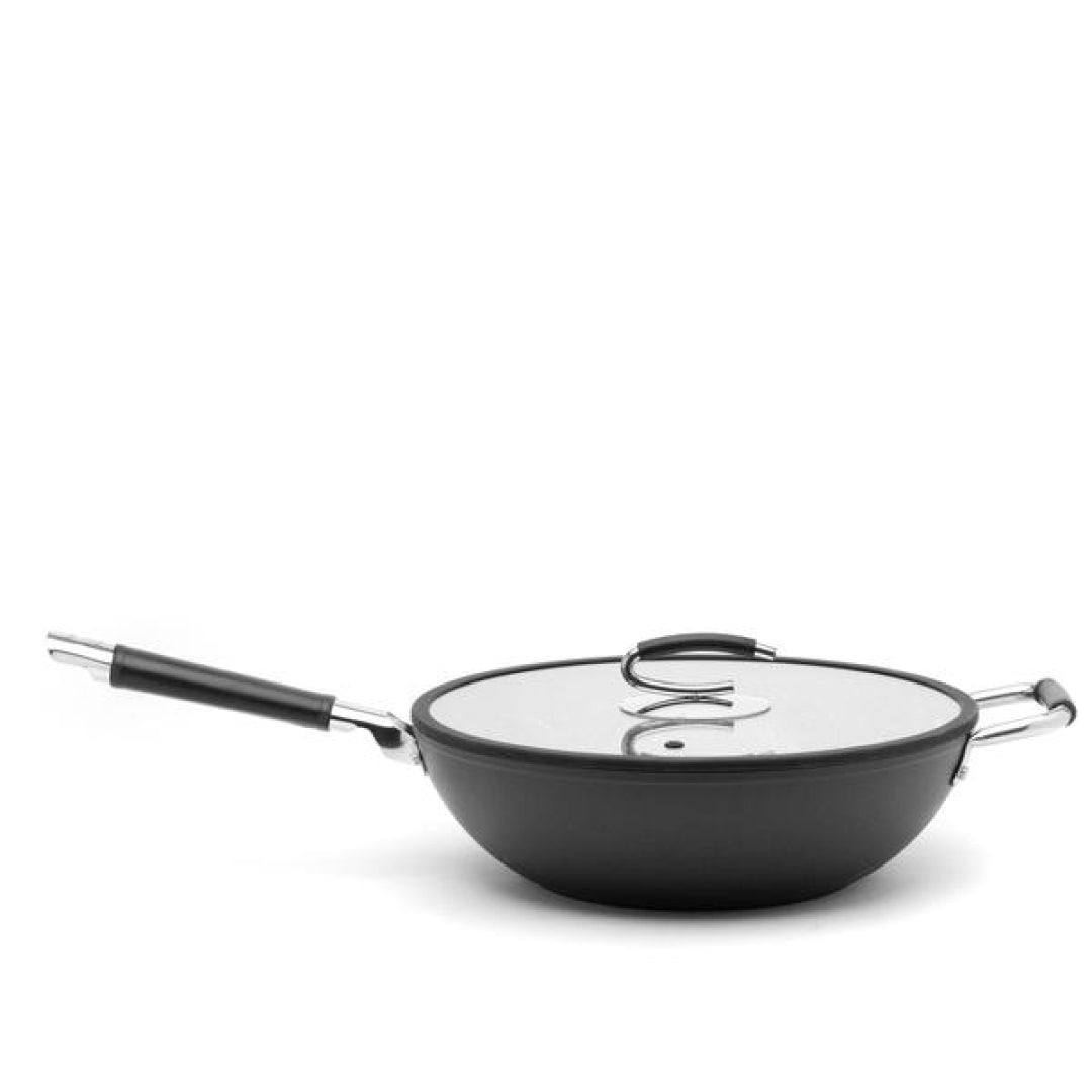 Traditional Wok with Glass Lid