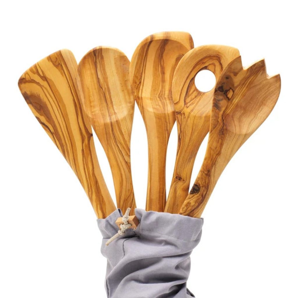 Olivewood Cooking Utensils - Set of Five