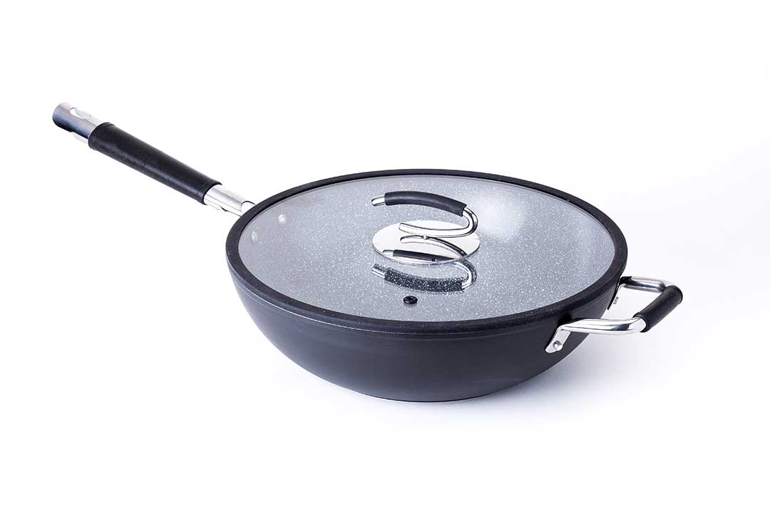 Italian Made Ceramic Wok with Lid