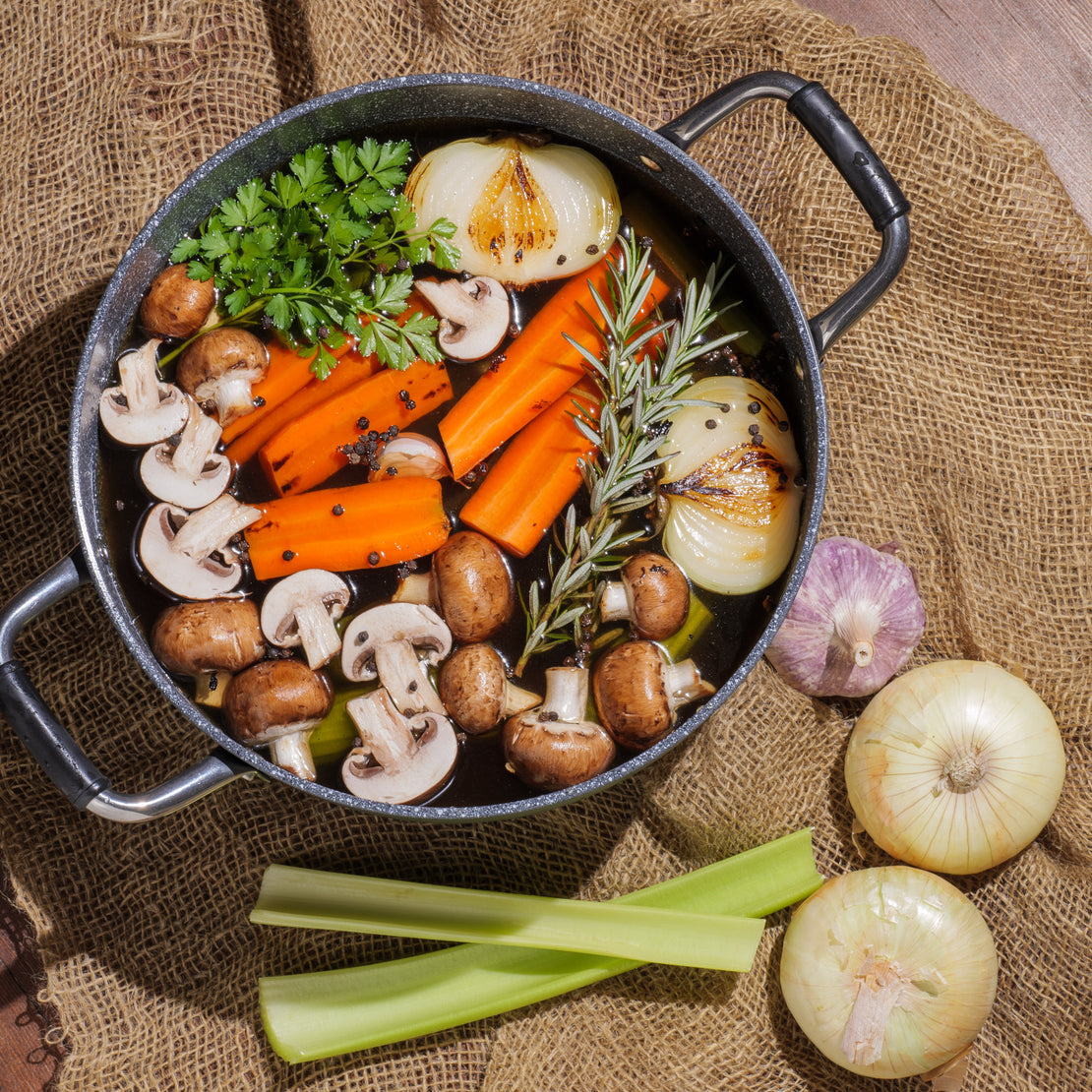 Dutch Oven soup stock
