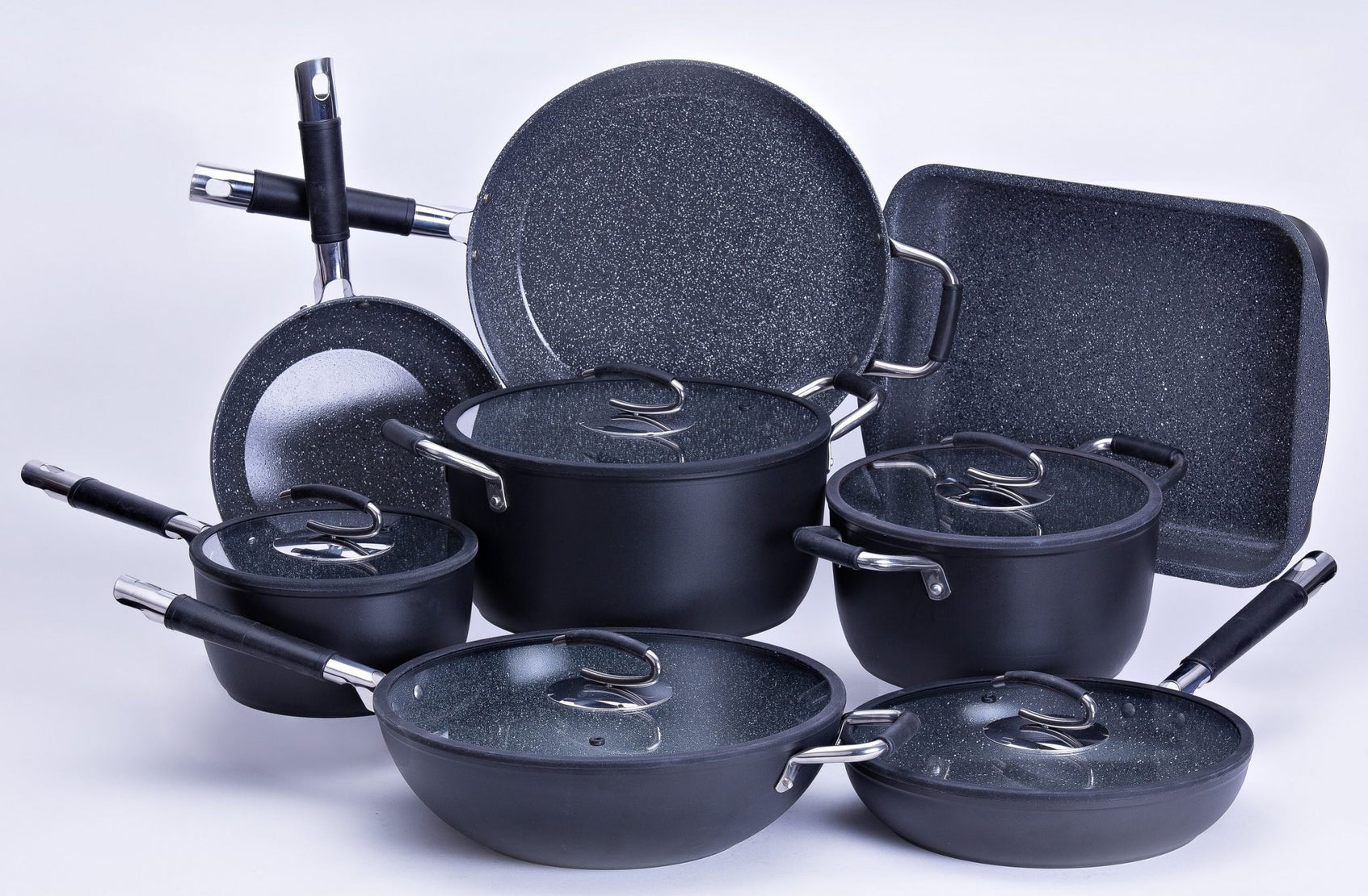 DaTerra Cucina 8 Piece Bundle Nonstick Ceramic Made in Italy
